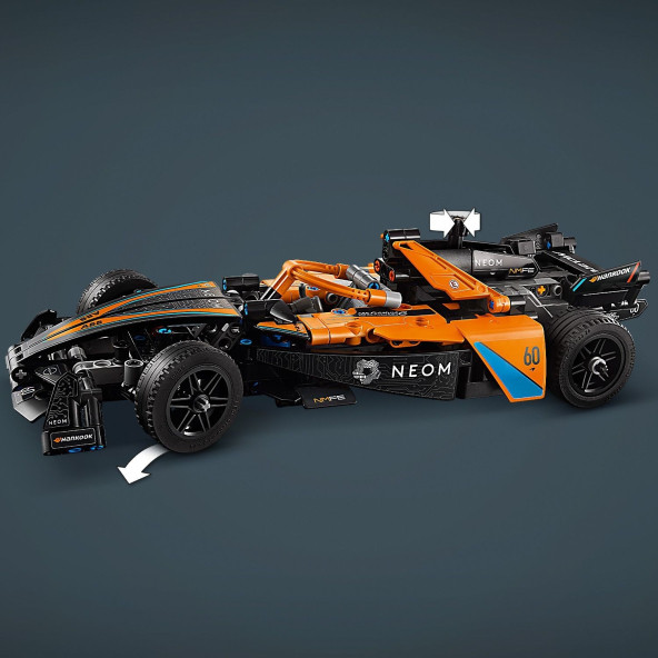 LEGO Technic Neom Mclaren Formula E Yarış Arabası 42169 - 9 Yaş ve Üzeri Model Yapım Seti (452 Parça) - 5