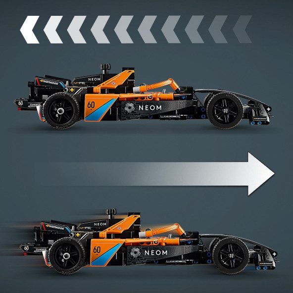LEGO Technic Neom Mclaren Formula E Yarış Arabası 42169 - 9 Yaş ve Üzeri Model Yapım Seti (452 Parça) - 6