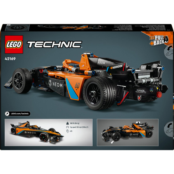 LEGO Technic Neom Mclaren Formula E Yarış Arabası 42169 - 9 Yaş ve Üzeri Model Yapım Seti (452 Parça) - 10