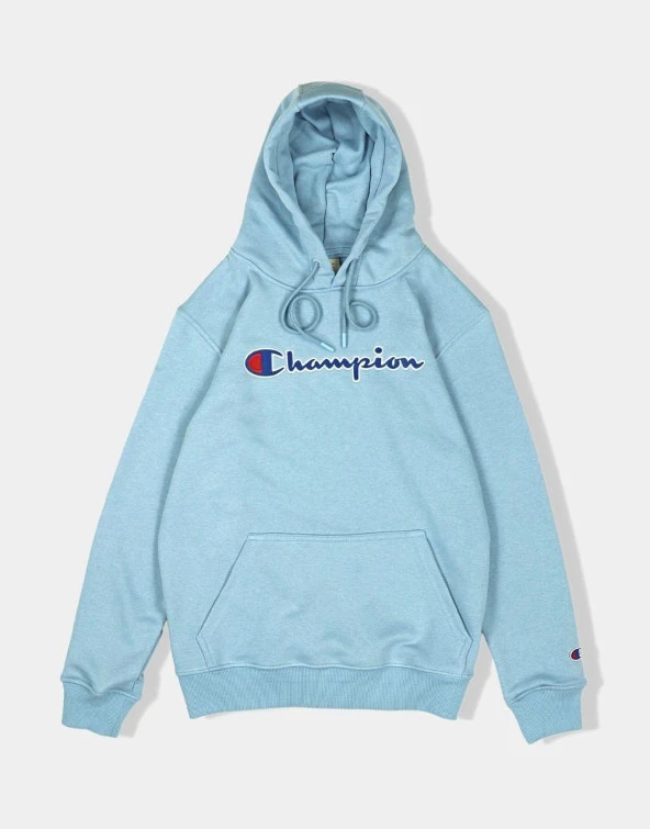 Champion Regular Kapüşonlu Sweatshirt Bebe Mavi