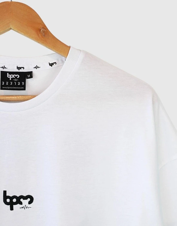 BPM Design Mythology Oversize Tişört Beyaz - 4