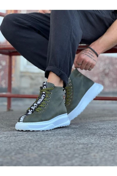 WG03 Haki Erkek Yarım Bilek Bot - Resim 2