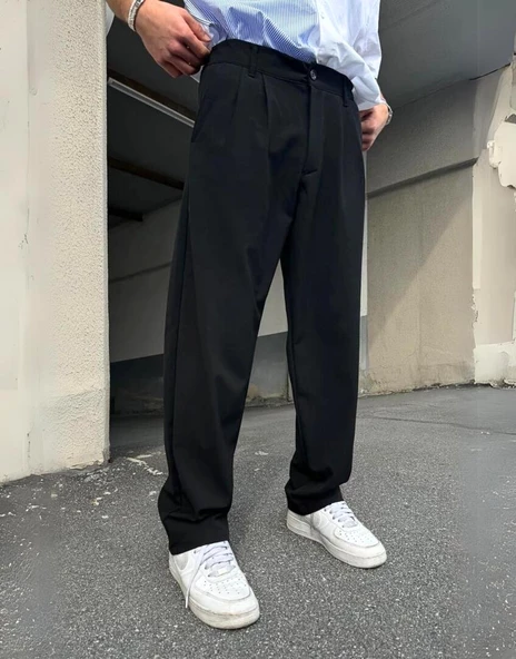 Baggy Fit Kumaş Pantolon