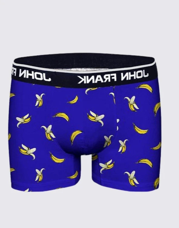 John Frank Dijital Erkek Boxer - Muz - 2