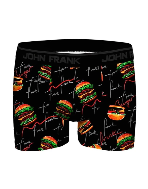 John Frank Dijital Erkek Boxer Hot Burger