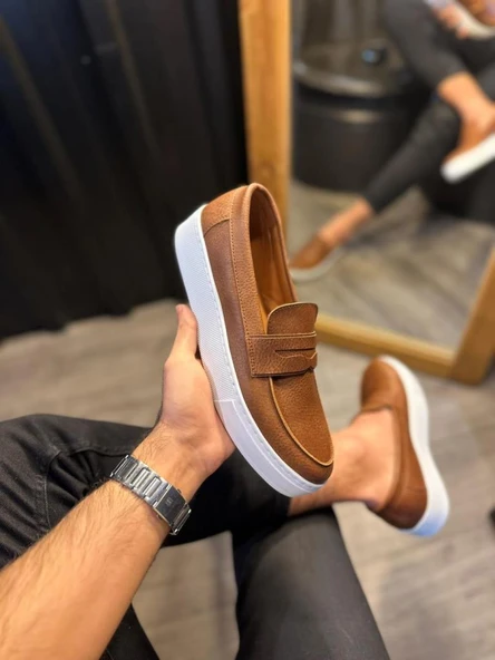 Günlük Klasik Ayakkabı 400 Taba - Resim 3