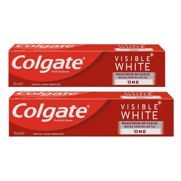 Colgate Visible White Diş Macunu 75 Ml 2'li