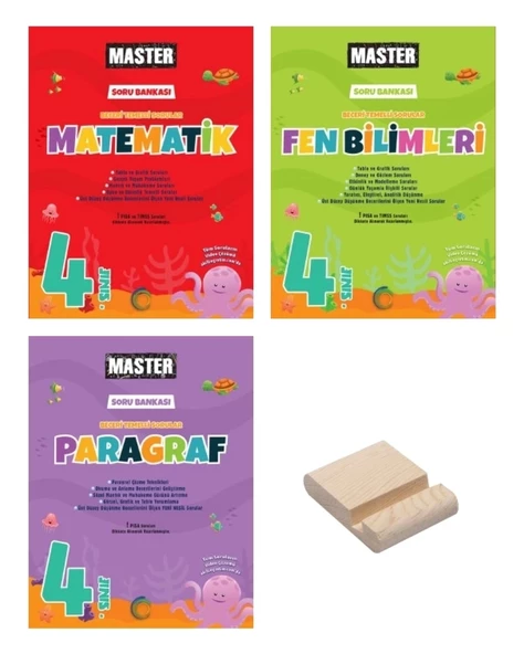 4. Sınıf Master Matematik Fen ve Paragraf 3lü Set
