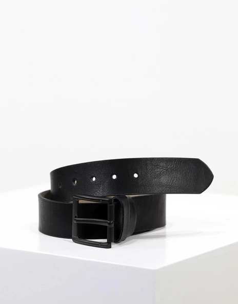 Özel Koleksiyon - Düz Kemer Deri Erkek Kemer - 2