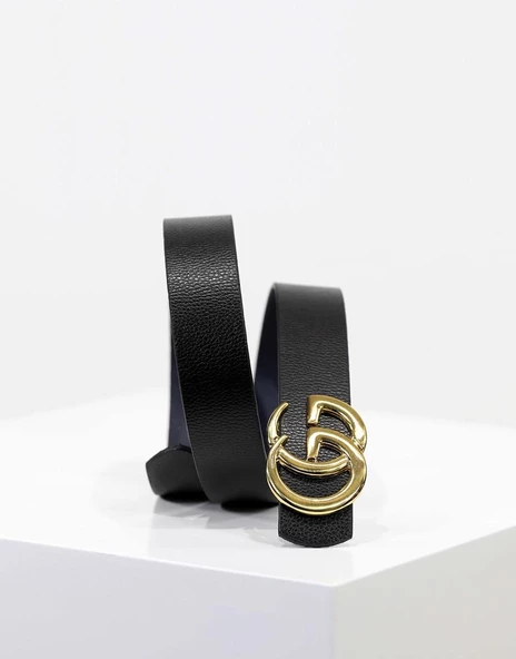 Özel Koleksiyon - GG Gold Deri Erkek Kemer - 2