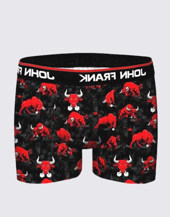 John Frank Dijital Erkek Boxer - Bulls - Resim 2