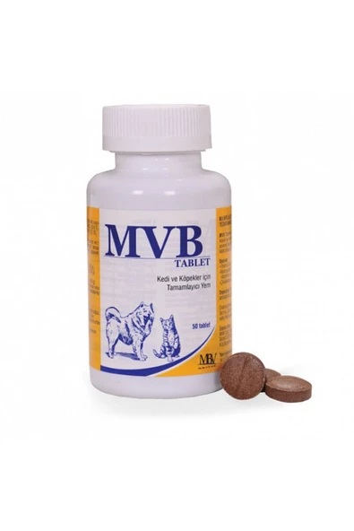 MBV Mvb Kedi Köpek Vitamin Mineral 50 Tablet