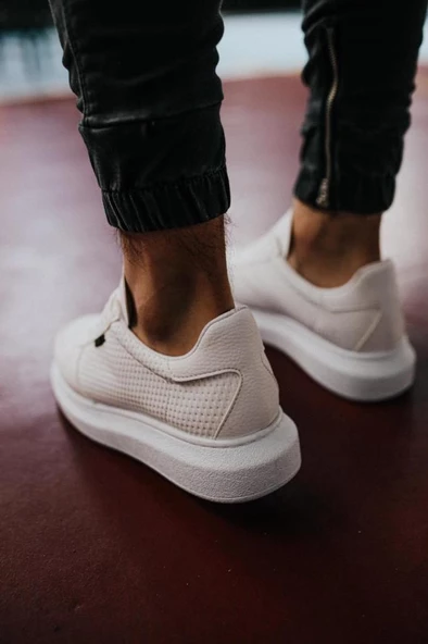 Yüksek Taban Günlük Ayakkabı 042 Beyaz - Resim 4