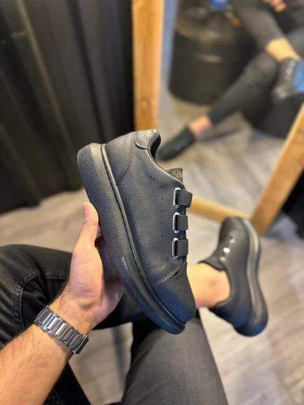 Sneakers Ayakkabı 889 Siyah (Siyah Taban) - Resim 3