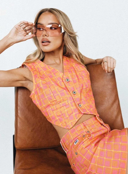 Ragged Priest Kadın Crop Yelek - 3