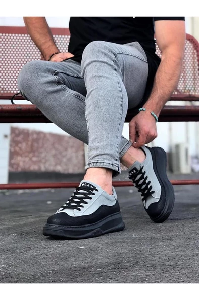 WG507 Kömür Gri Erkek Ayakkabı - Resim 2