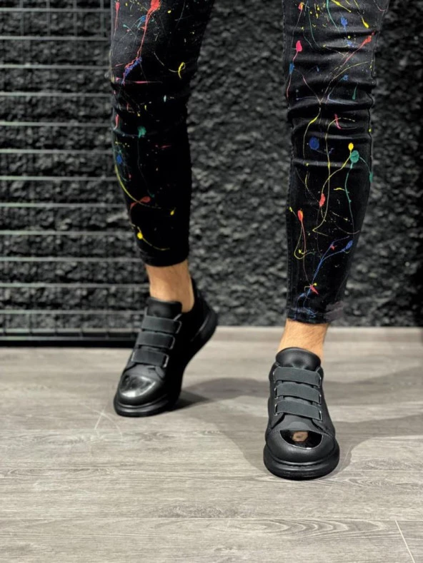 Sneakers Ayakkabı 888 Siyah (Siyah Taban) - 3