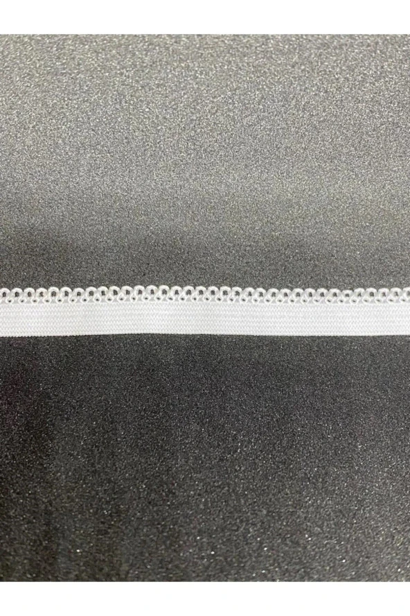 Lastik BEYAZ faredişi desenli 8mm- 5mt iç çamaşır Lastiği 1 Paket 5Mt - 2