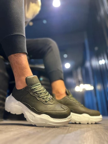 Yüksek Taban Günlük Ayakkabı N75 Haki - Resim 3