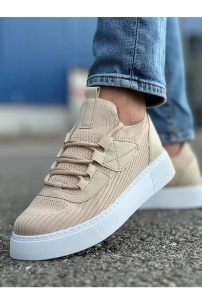 CH2425 TBT Erkek Ayakkabı BEJ - Resim 5