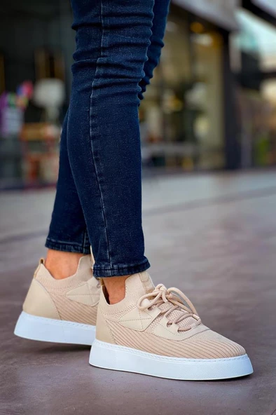 CH2425 TBT Erkek Ayakkabı BEJ - Resim 3