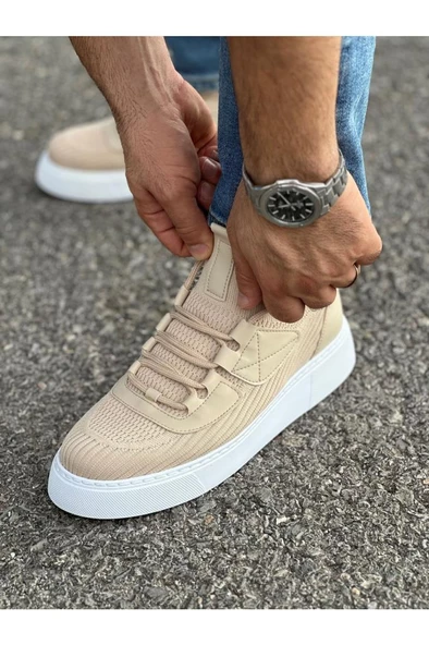 CH2425 TBT Erkek Ayakkabı BEJ - Resim 4