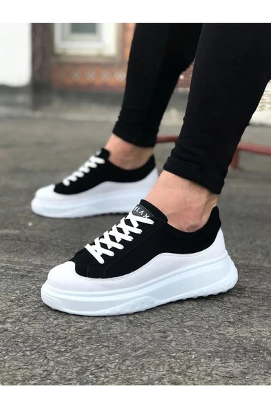 WG507 Beyaz Siyah Erkek Ayakkabı ürün görseli