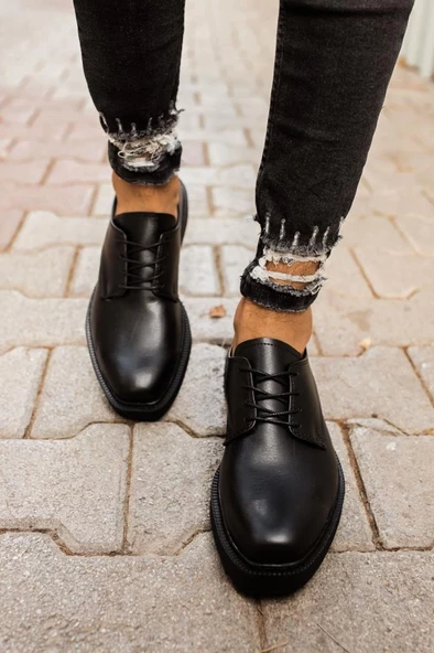 CH001 Fantasya Siyah Taban Erkek Ayakkabı SİYAH - Resim 2