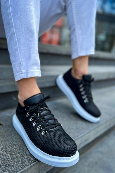 CH021 YBT Erkek Ayakkabı SİYAH - Resim 2