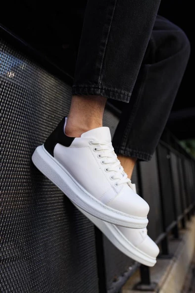 CH256 BT  Erkek Ayakkabı BEYAZ / SİYAH - Resim 5