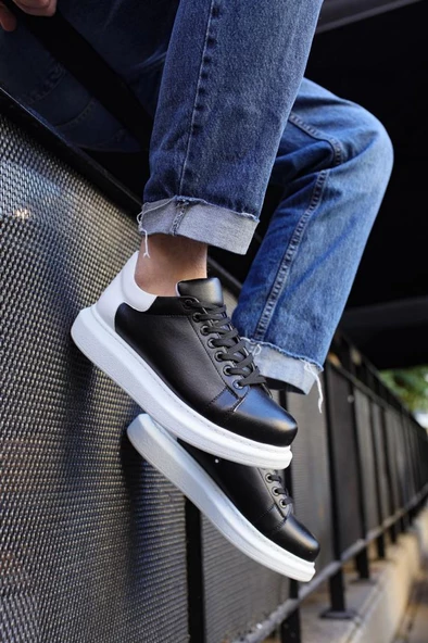 CH256 BT  Erkek Ayakkabı SİYAH / BEYAZ - Resim 2