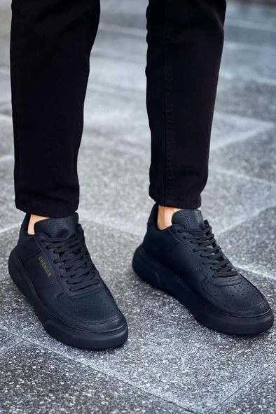 CH087 ST Erkek Ayakkabı SİYAH / SİYAH - Resim 2