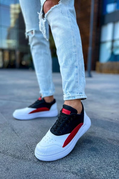 CH115 BT Erkek Ayakkabı BEYAZ/KIRMIZI/SİYAH - Resim 3