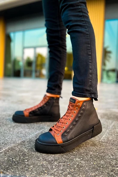 CH167 ST Erkek Bot SİYAH/TABA