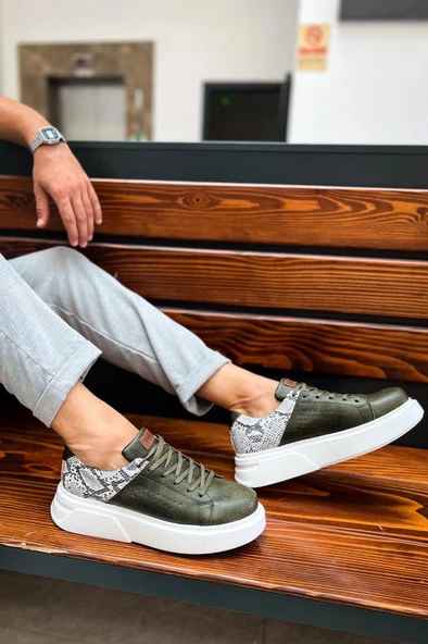 CH145 BT Erkek Ayakkabı HAKI - Resim 2