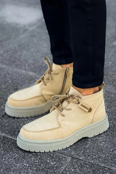 CH213 Süet Kum Erkek Bot KUM - Resim 4