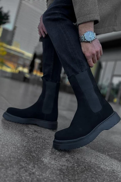 CH223 SRT Alaska Süet Erkek Bot SIYAH - Resim 3