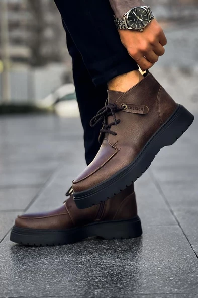 CH213 CBT Bryggen Erkek Bot KAHVE - 4