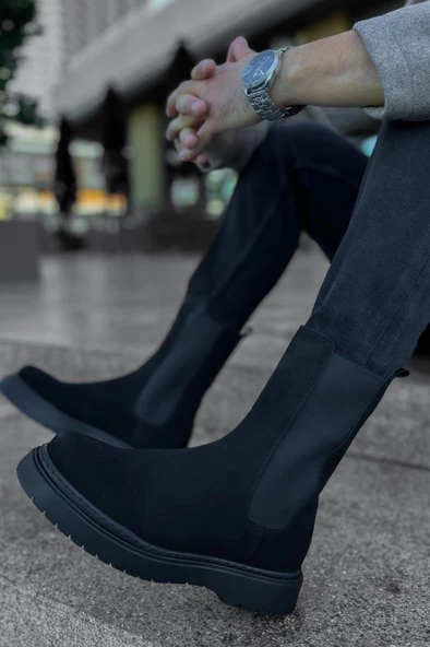 CH223 SRT Alaska Süet Erkek Bot SIYAH ürün görseli