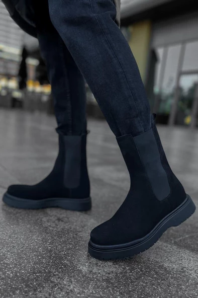 CH223 SRT Alaska Süet Erkek Bot SIYAH - Resim 2