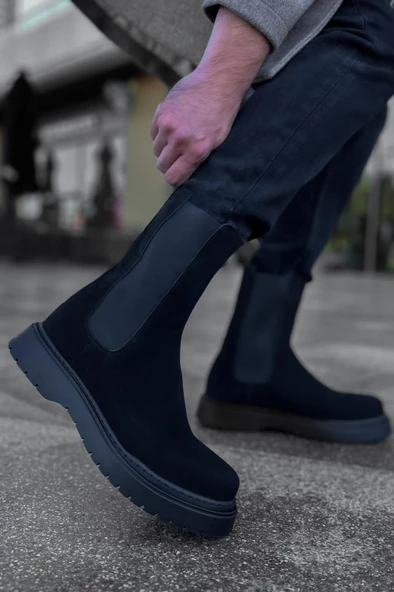 CH223 SRT Alaska Süet Erkek Bot SIYAH - Resim 5