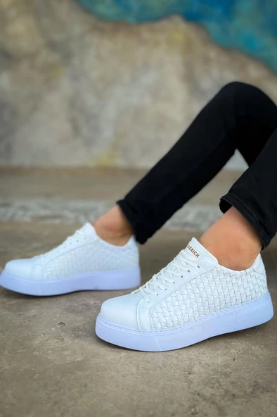 CH203 OBT Maglieria Erkek Ayakkabı BEYAZ - Resim 4