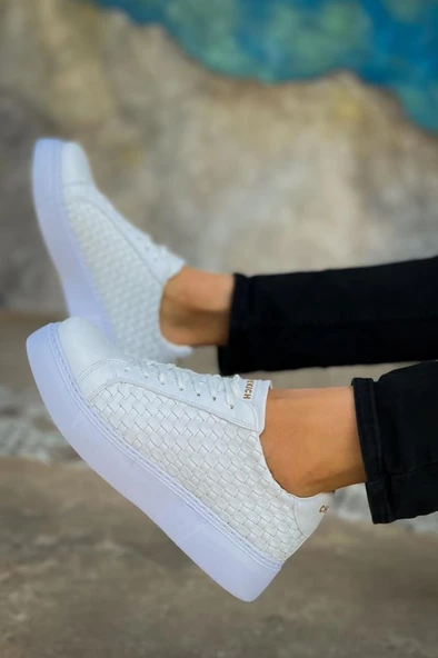 CH203 OBT Maglieria Erkek Ayakkabı BEYAZ - Resim 5