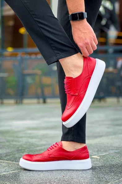 CH149 CBT Changer Over Erkek Ayakkabı KIRMIZI - Resim 4