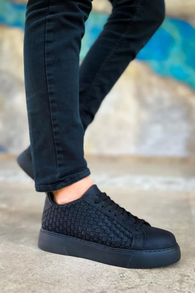 CH203 OST Maglieria Erkek Ayakkabı SIYAH - Resim 3