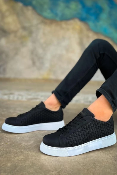 CH203 OBT Maglieria Erkek Ayakkabı SIYAH - Resim 2