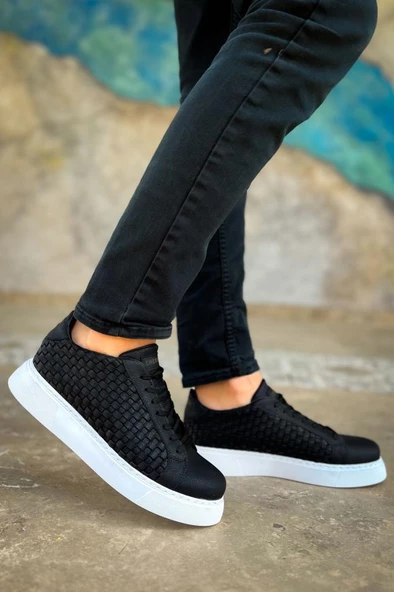 CH203 OBT Maglieria Erkek Ayakkabı SIYAH - Resim 3