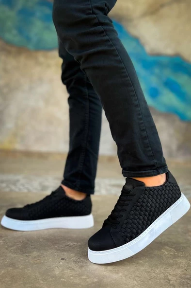 CH203 OBT Maglieria Erkek Ayakkabı SIYAH - Resim 4