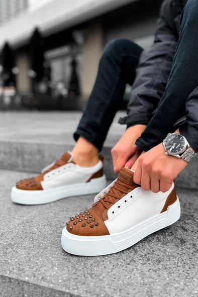 CH169 CBT Thorn Erkek Ayakkabı TABA/BEYAZ - Resim 4