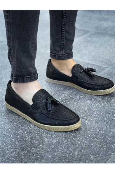 CH141 HT Croco Erkek Ayakkabı SIYAH - Resim 2